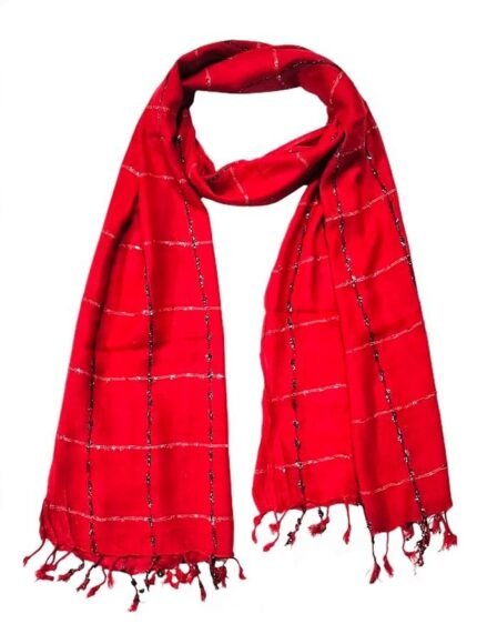 Women And Girl's Fancy Viscose Jhanda Checked Scarves, Scarf, Stole