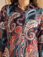 Women's Cotton Blend Co Ord Set | Co Ord Set for Women Stylish | Kurta Set for Women | Kurta Set | Ethnic Co Ord Set for Women | 3/4 Sleeve Women Co-ord set - Image 5