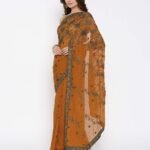 Heavy Work Party Wear Saree with Unstitched Blouse