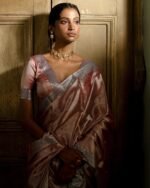 Women Handloom Tissue Silk Saree - Image 3