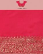 Women Woven Saree with Tassels - Image 7